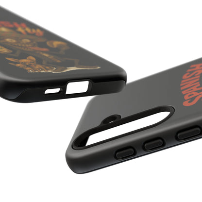 Spanish Fly Tough Phone Case — Retro Skull Sombrero Design