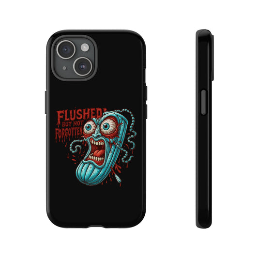 Horror Toilet Monster Phone Case — “Flushed but Not Forgotten” Tough Protective Case