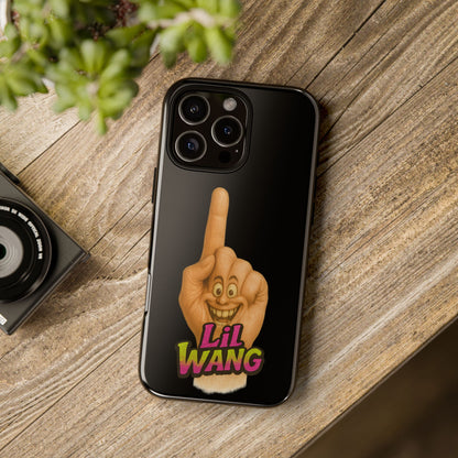Phone Case — 'Lil Wang' Humorous Middle Finger Character Protective Cover