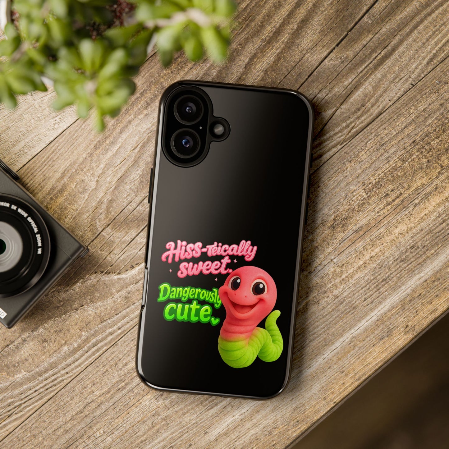 Phone Case — "Hiss-tically Sweet, Dangerously Cute" Worm Design