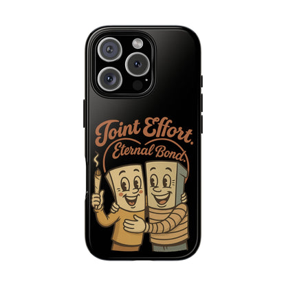 Phone Case — "Joint Effort Eternal Bond" Retro Cannabis Matchstick Design