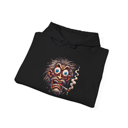 Hoodie — Freaky Monster Face Graphic Pullover