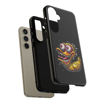 Duck Monster Phone Case — Crazy Cartoon Eye Duck Shock Design Tough Case