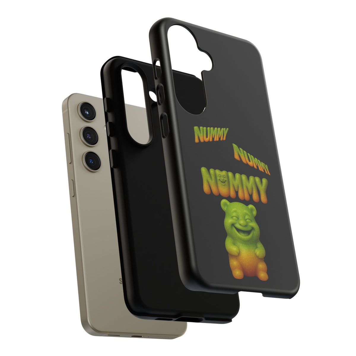 Nummy Gummy Phone Case — Cute Retro Green Gummy Bear Protective Case