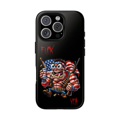 Patriotic Madman Phone Case — 'Funk Yea' USA Flag Tough Case