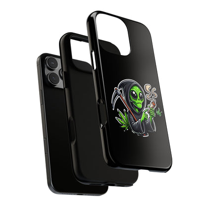 Reaper Alien Phone Case – Cute Grim Reaper Smoking Weed iPhone Case