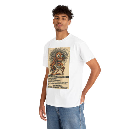 Methslapped – Cryptid Grandpa Character Bio T-Shirt