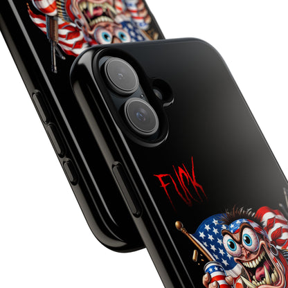 Patriotic Madman Phone Case — 'Funk Yea' USA Flag Tough Case