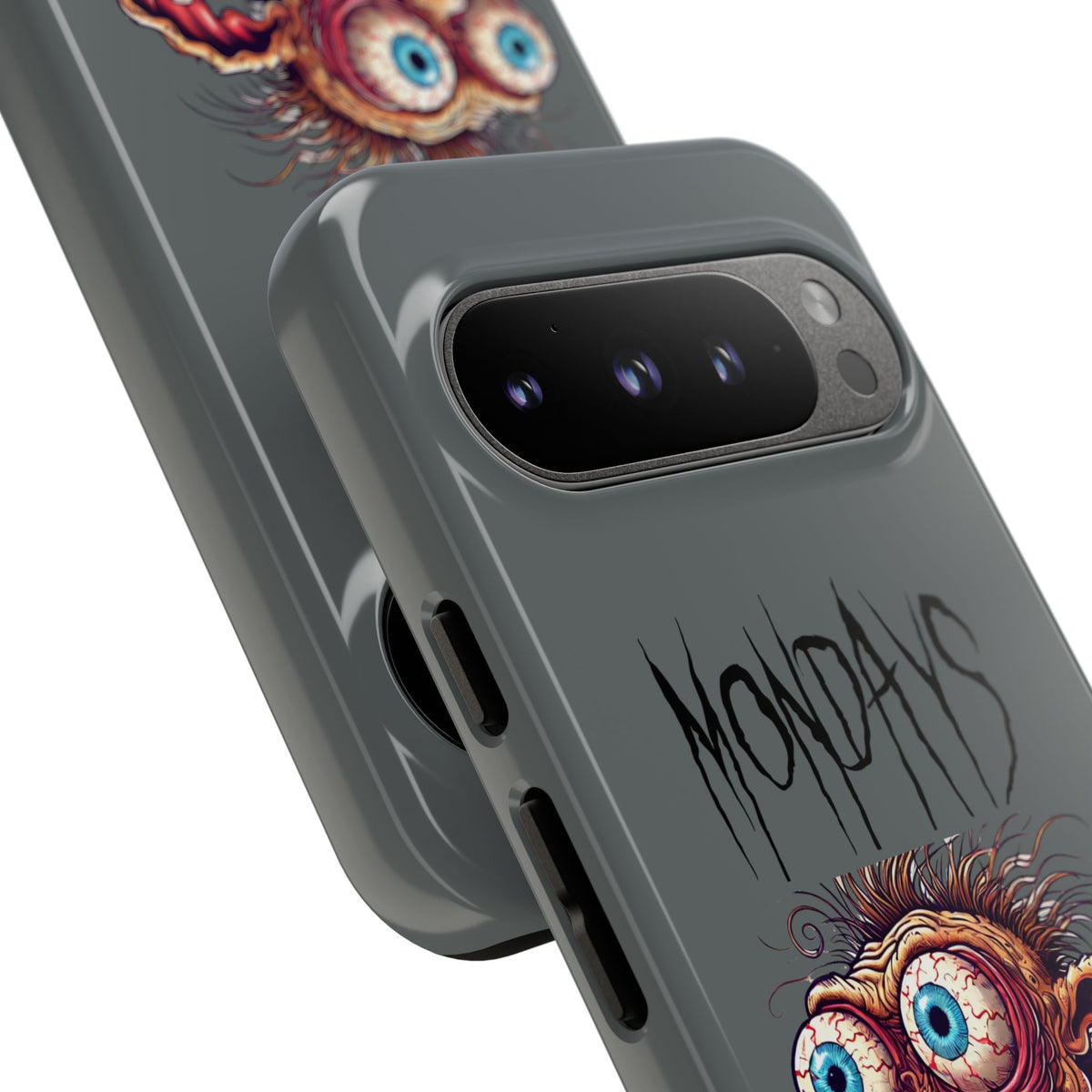 Mondays Zombie Character Phone Case – Funny Groggy Coffee Phone Cover