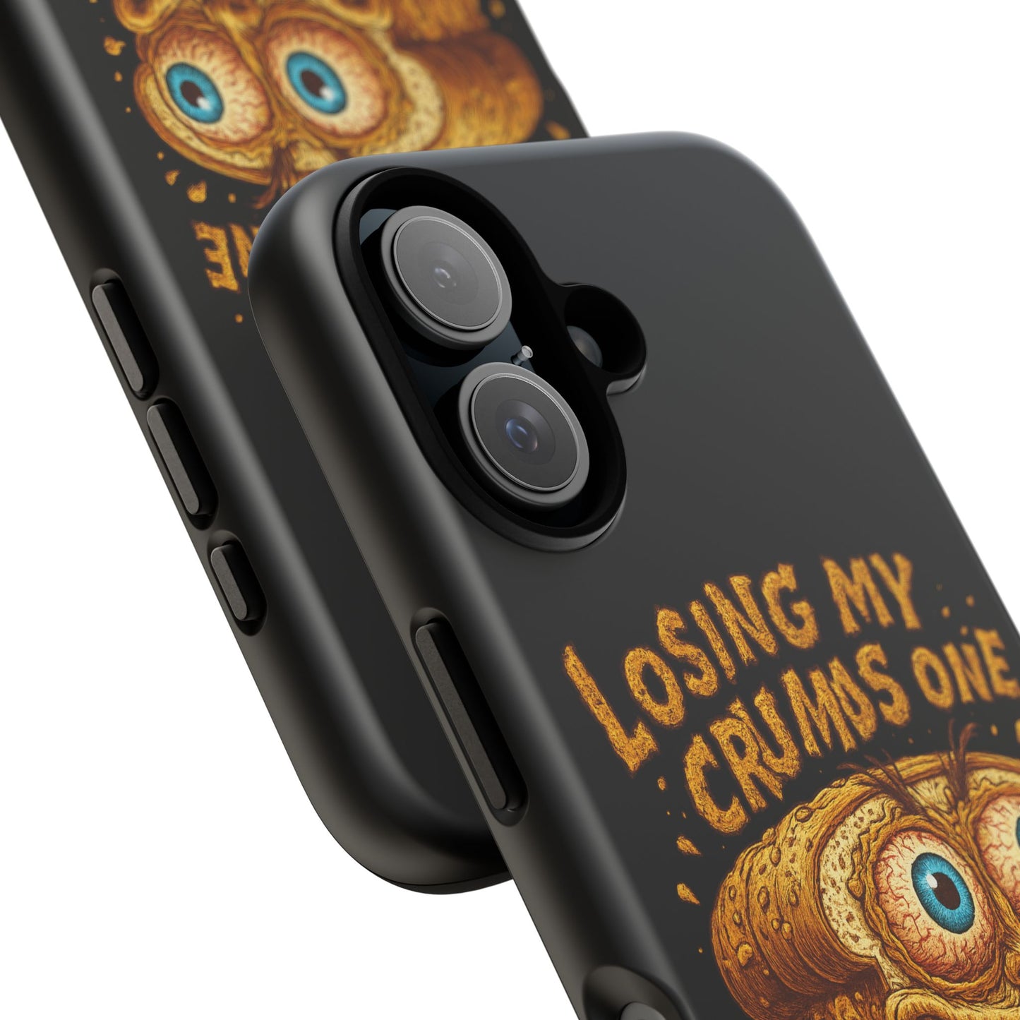 Phone Case — "Losing My Crumbs One Thought at a Time" Funny Retro Bread Illustration