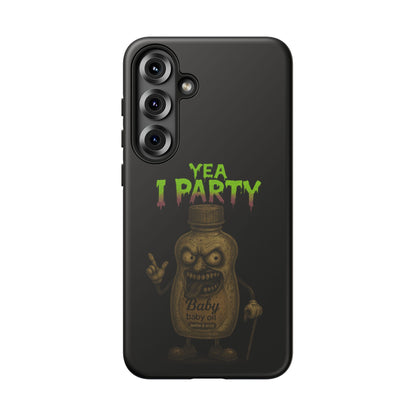 Phone Case — 'Yea I Party' Creepy Baby Bottle Graphic