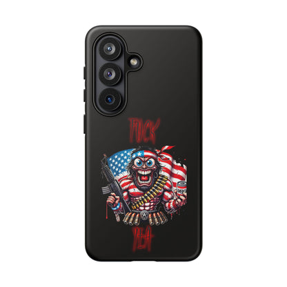 Phone Case — American Flag Skull Soldier Design (Tough Cases)