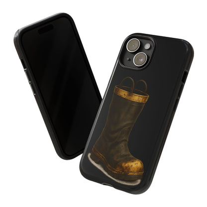 Vintage Fire Boot Phone Case — Rugged Protective iPhone Cover