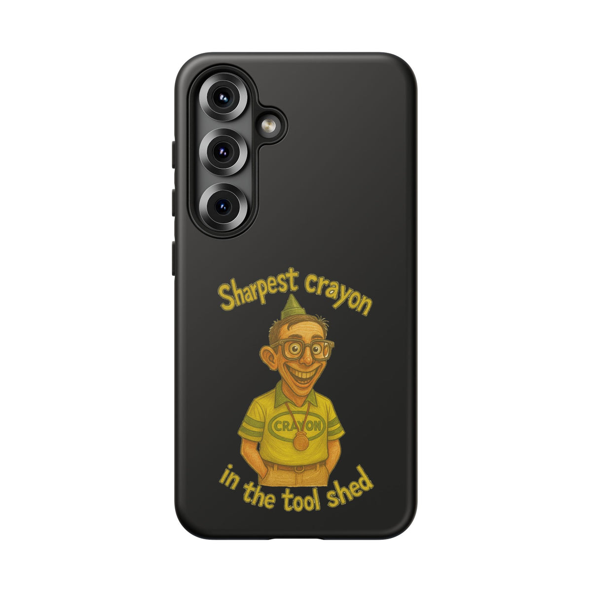 Phone Case — "Sharpest Crayon in the Tool Shed" Retro Teacher/Geek Protective Cover