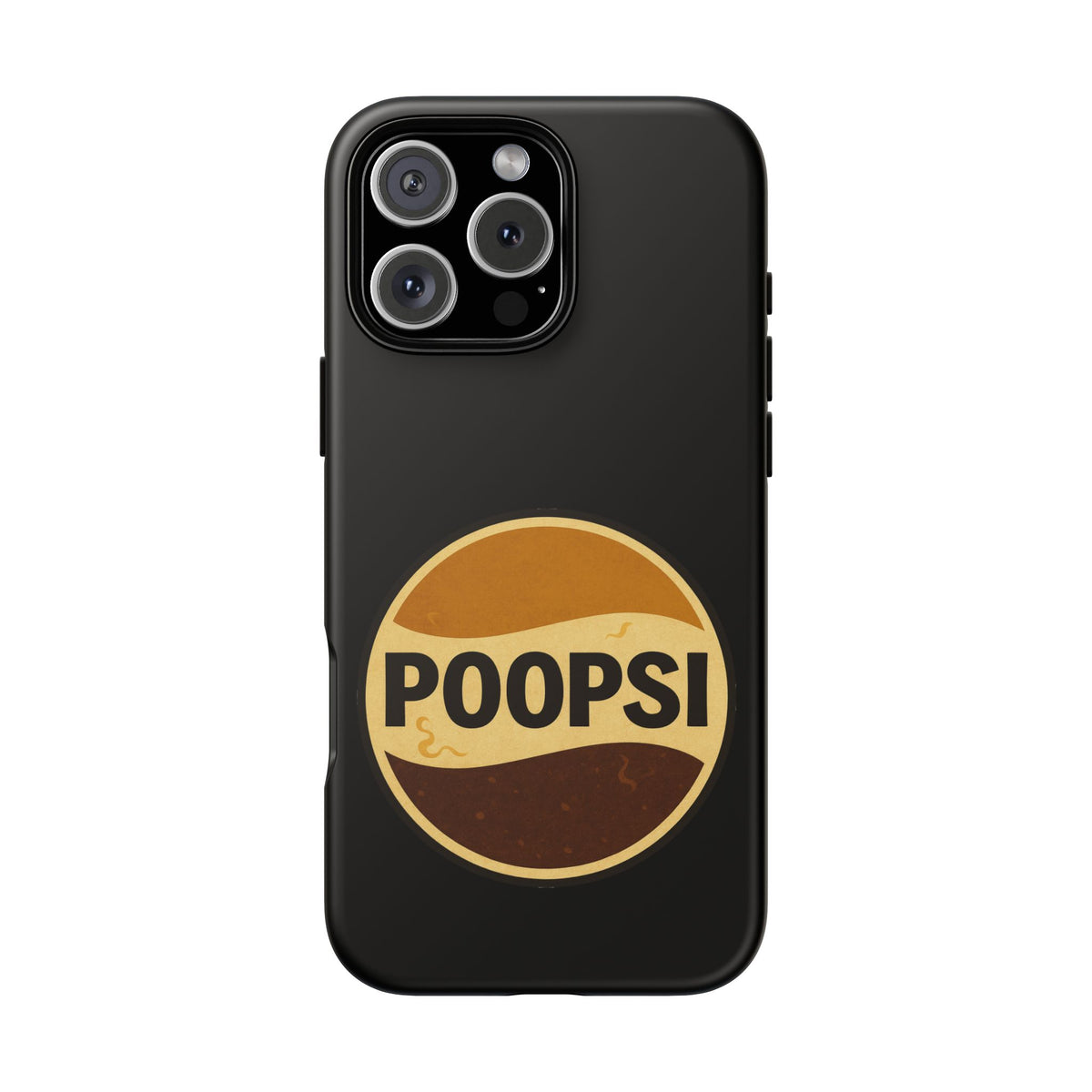 Poopsi Retro Logo Phone Case — Funny Vintage Soda-Inspired iPhone Cover