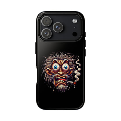 Phone Case — Wild Cartoon Monster Smoking Design