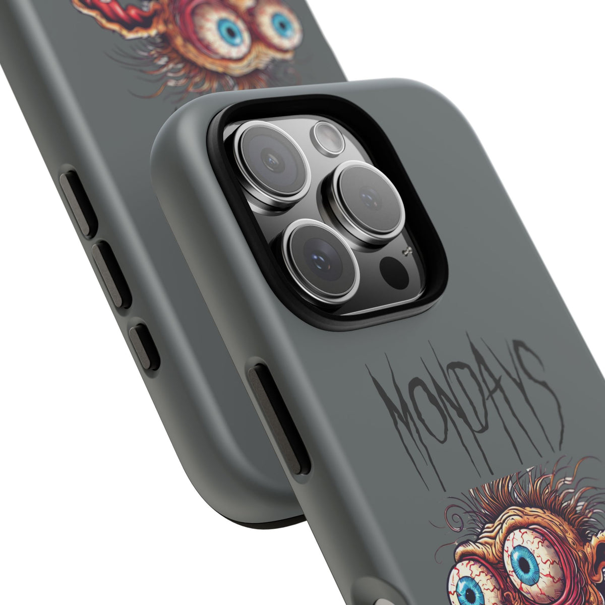 Mondays Zombie Character Phone Case – Funny Groggy Coffee Phone Cover