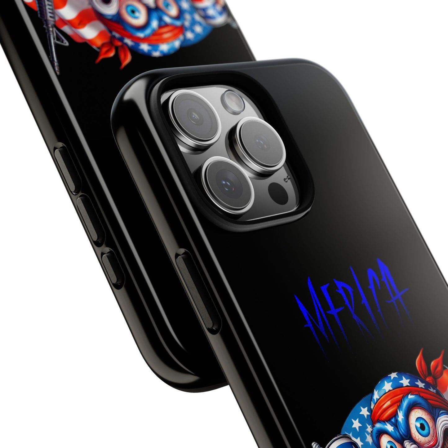 Phone Case — Patriotic 'Merica Clown with Flag, Beer & Rifle