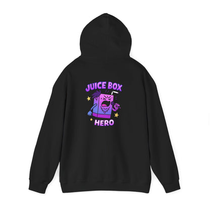 Juice Box Hero Hoodie — Playful Cartoon Juice Box Graphic Sweatshirt