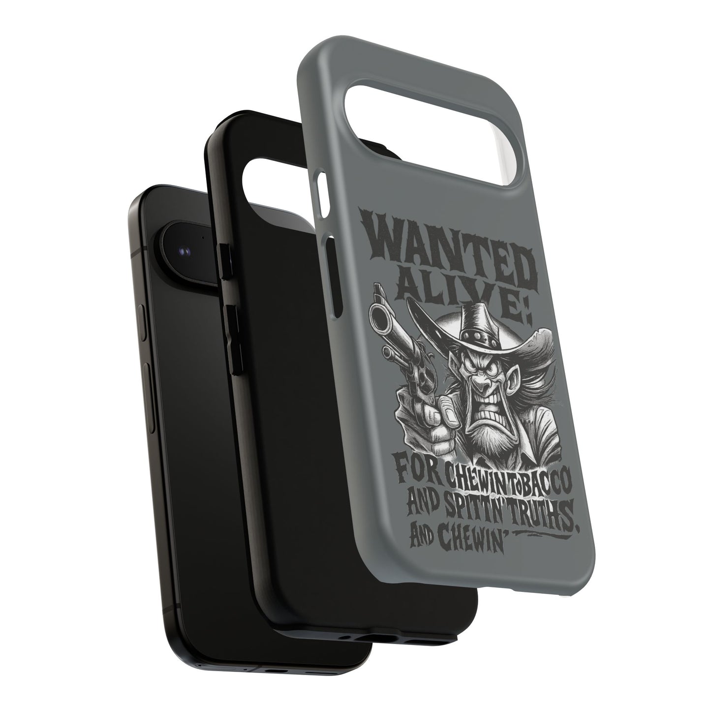 Phone Case — "Wanted Alive!" Cowboy Chewin' Tobacco Graphic
