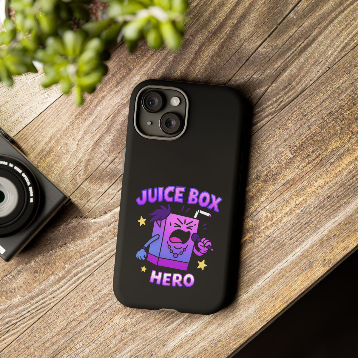 Phone Case — 'Juice Box Hero' Cute Cartoon Protective Cover
