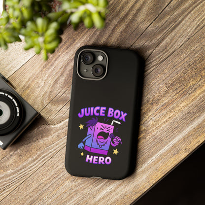 Phone Case — 'Juice Box Hero' Cute Cartoon Protective Cover