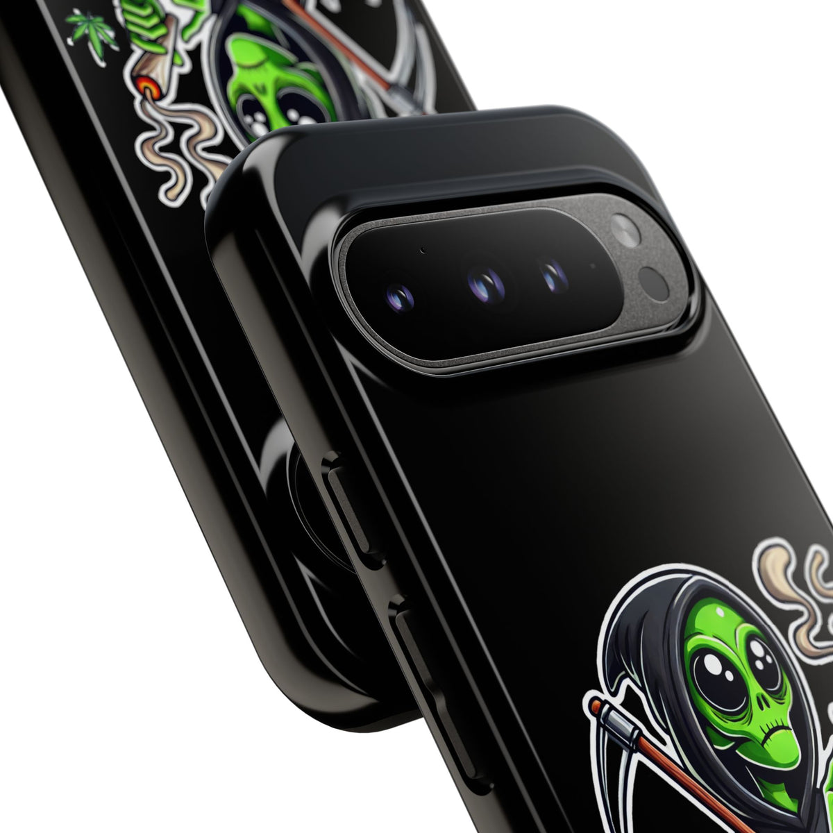 Reaper Alien Phone Case – Cute Grim Reaper Smoking Weed iPhone Case