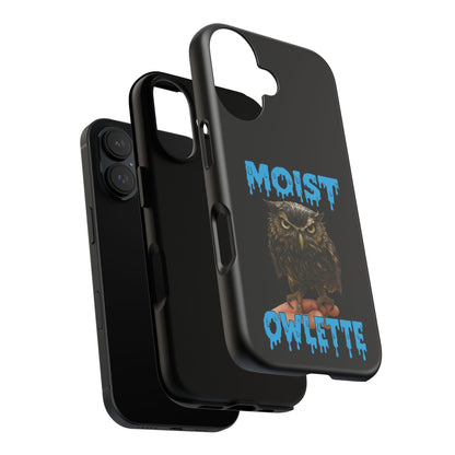Moist Owlette Phone Case — Funny Owl Graphic Protective Case