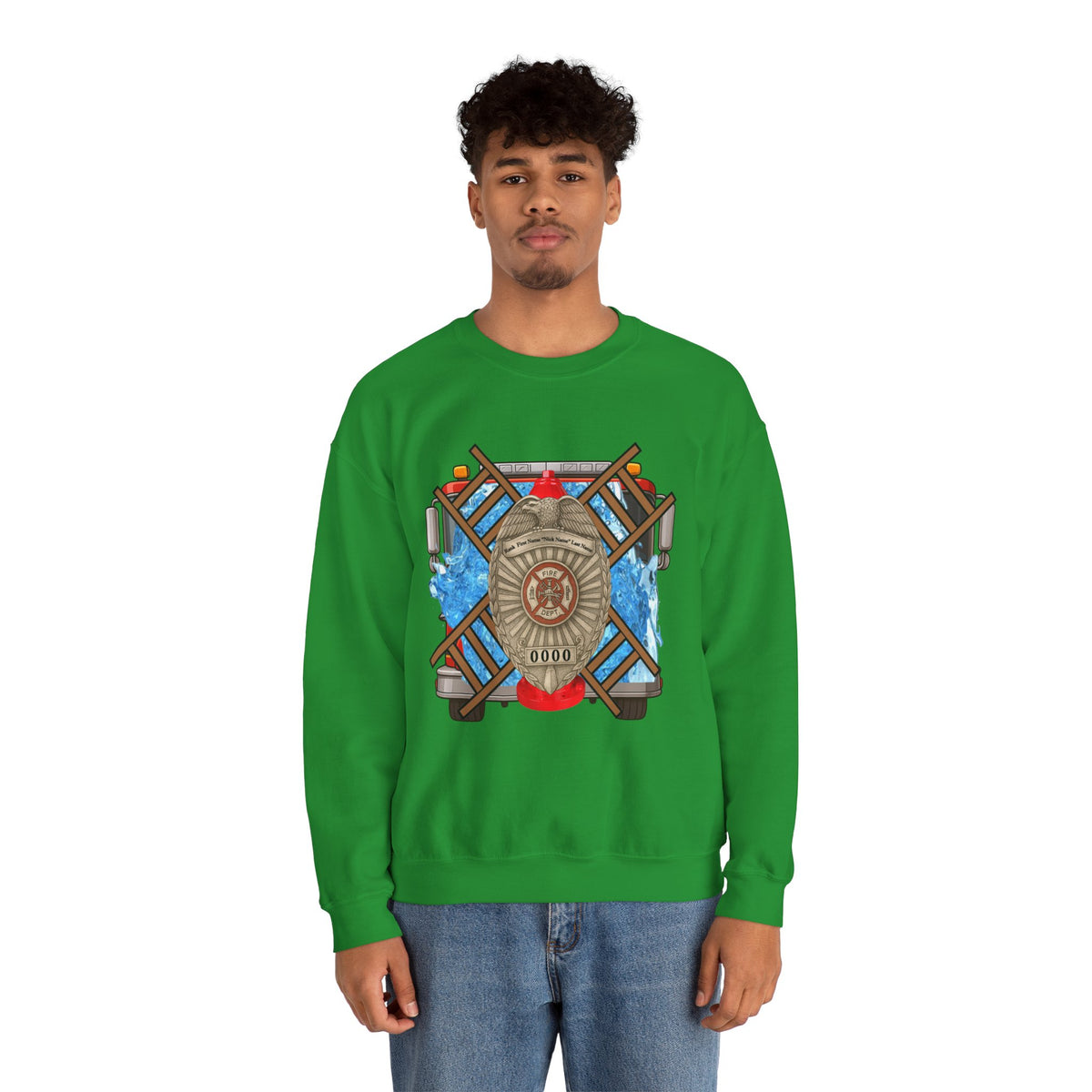 Firefighter by Trade Protector by Choice Crewneck Sweatshirt