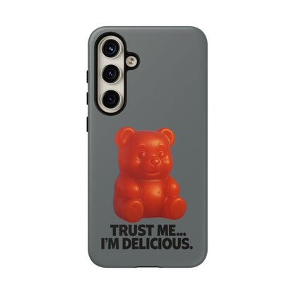 Phone Case — Red Gummy Bear 'Trust Me... I'm Delicious' Protective Case