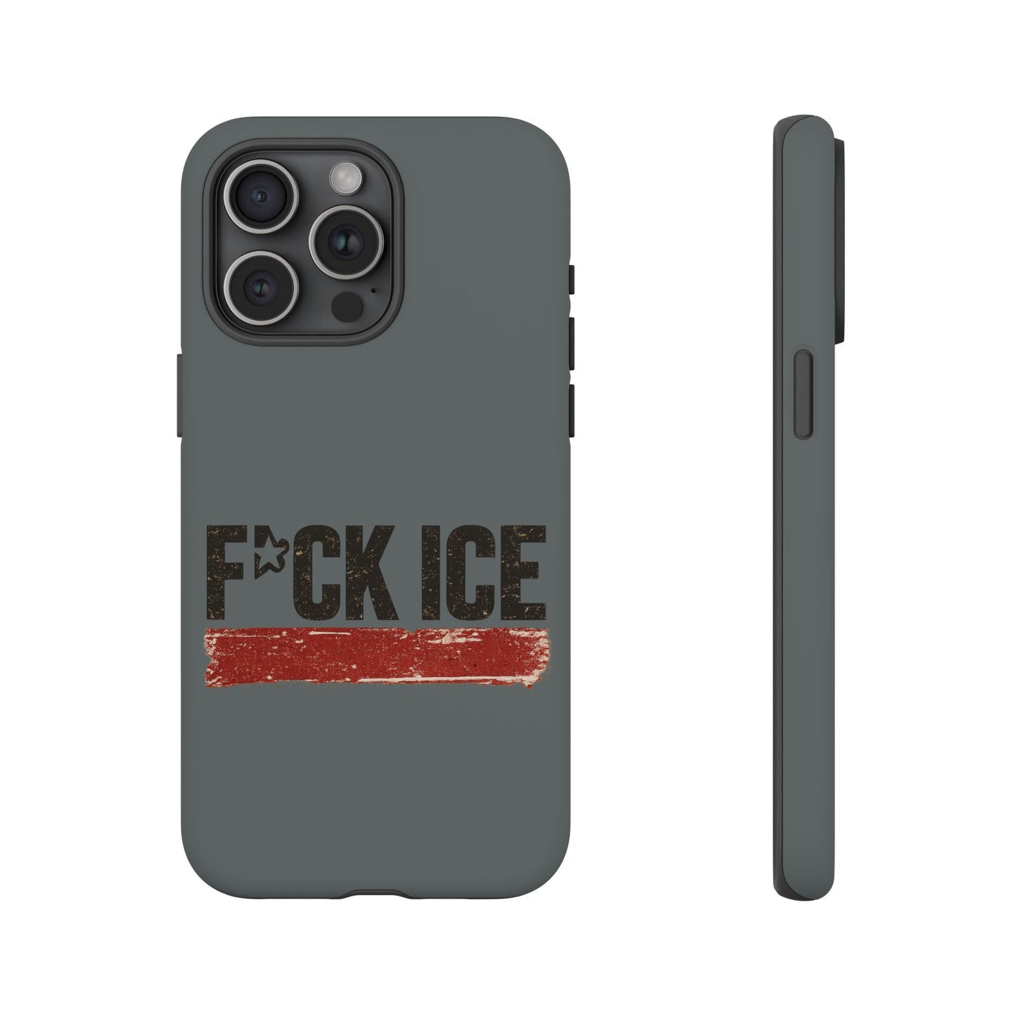 Phone Case - "F*CK ICE" Distressed Protest Design
