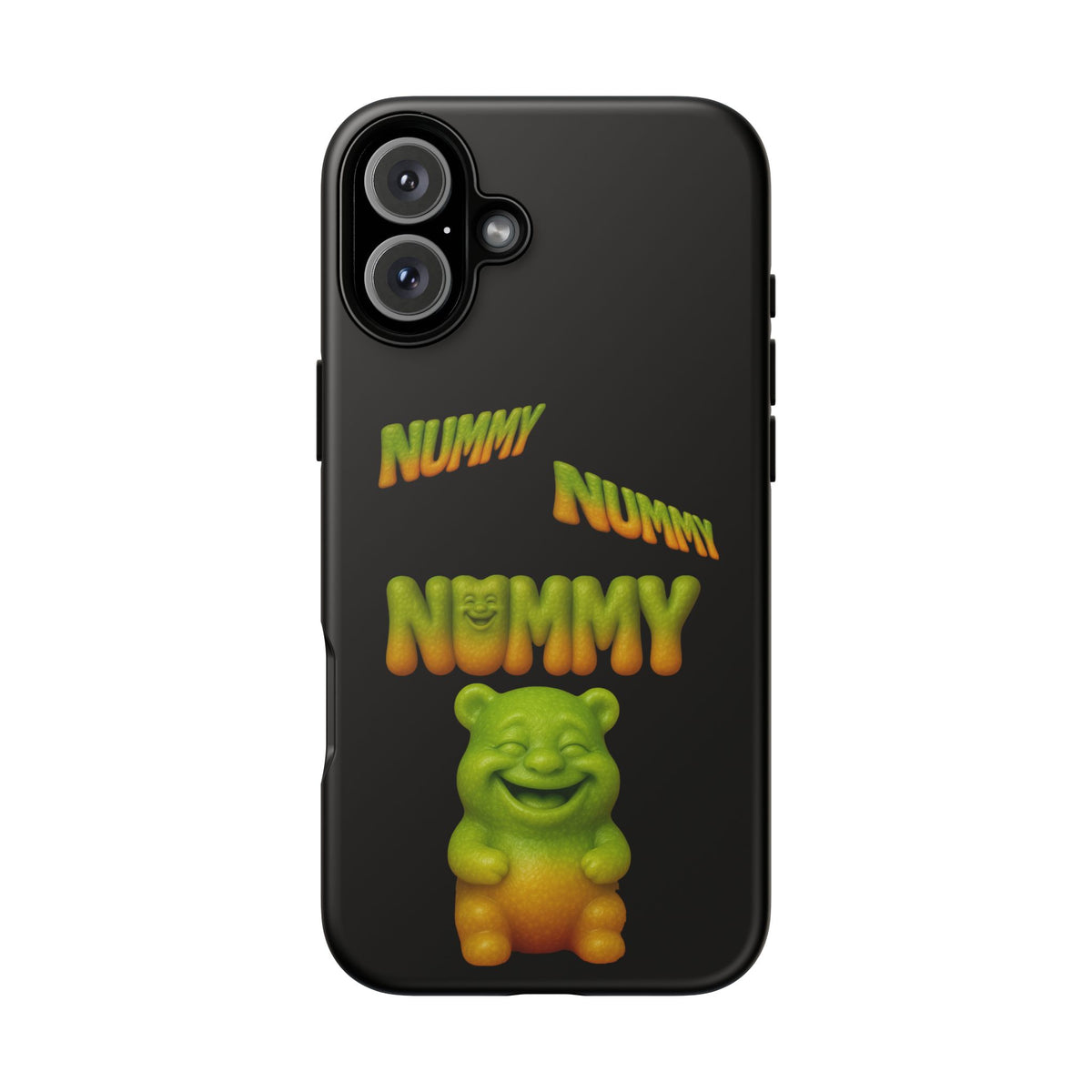Nummy Gummy Phone Case — Cute Retro Green Gummy Bear Protective Case