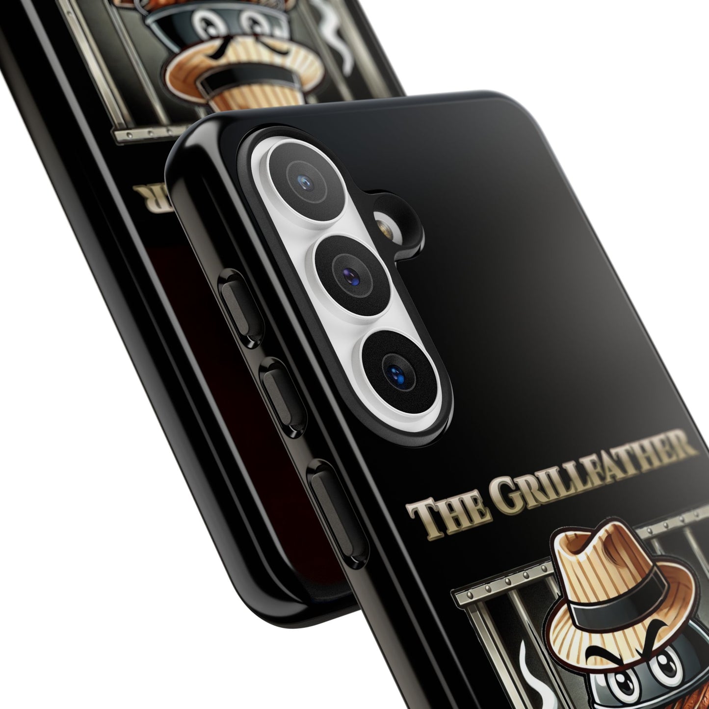 Grillfather Personalized Phone Case — Funny BBQ Smoker Design