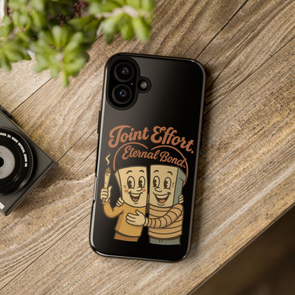Phone Case — "Joint Effort Eternal Bond" Retro Cannabis Matchstick Design