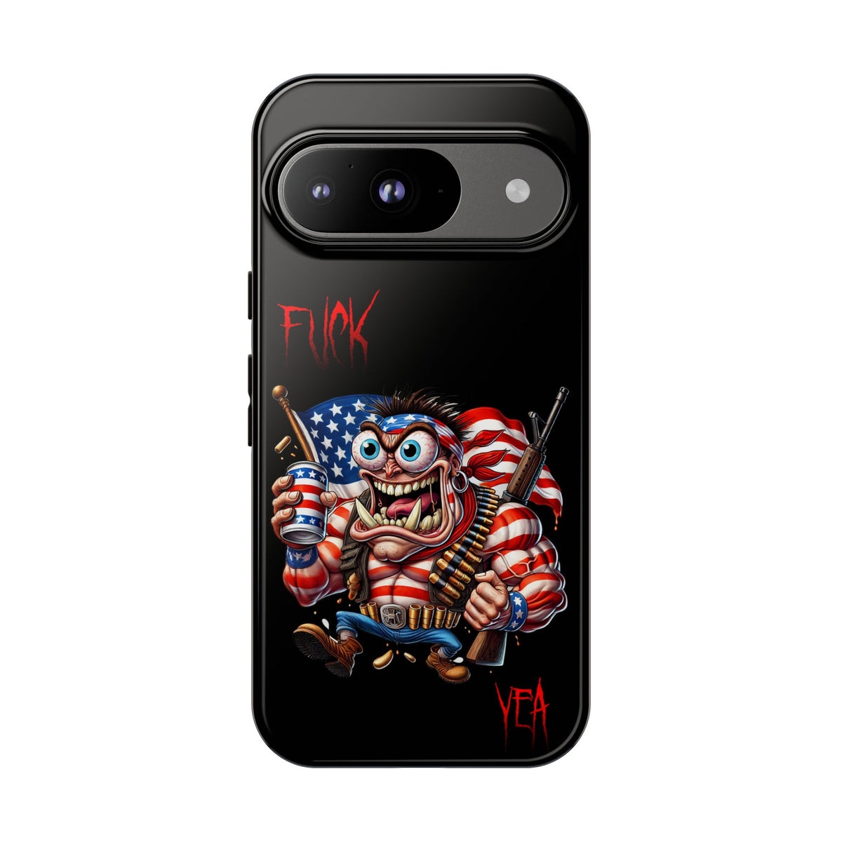 Patriotic Madman Phone Case — 'Funk Yea' USA Flag Tough Case
