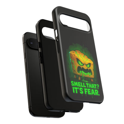Phone Case — 'Smell That? It's Fear.' Spooky Cheese Monster Protective Case