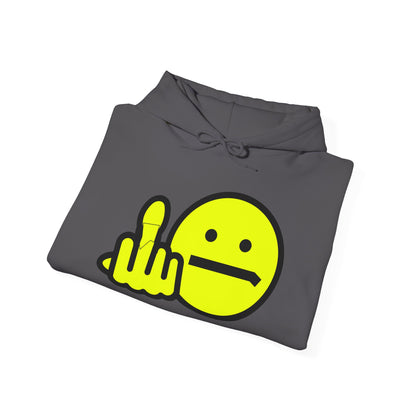 Middle Finger Smiley Hoodie – Zero F*cks Given