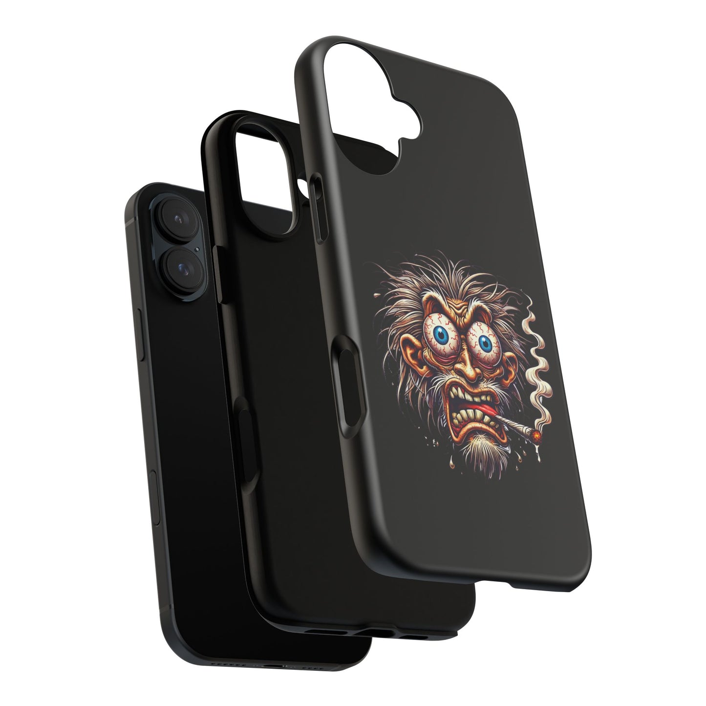 Phone Case — Wild Cartoon Monster Smoking Design