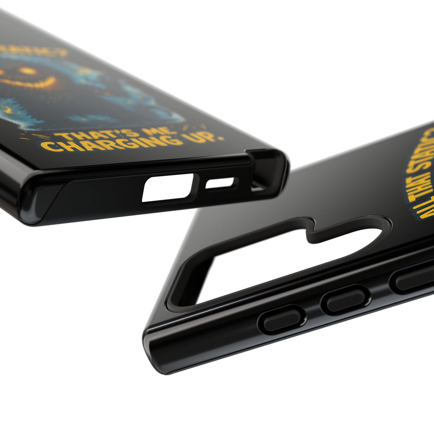 Phone Case — 'All That Static? That's Me Charging Up' Cute Monster Protective Case