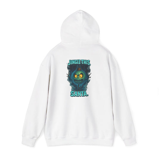 Creepy Grinch-Style Santa Hoodie — Nightmare Holiday Graphic Sweatshirt