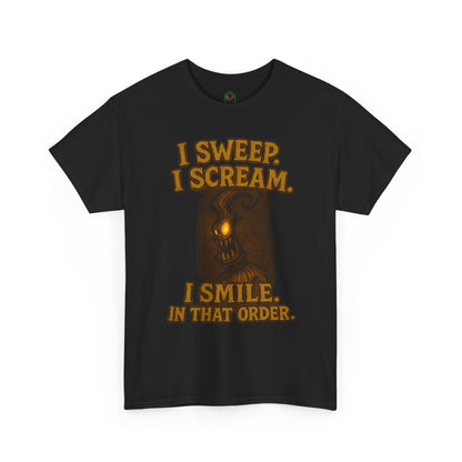 Creepy Pumpkin Lantern I Sweep I Scream I Smile T-Shirt