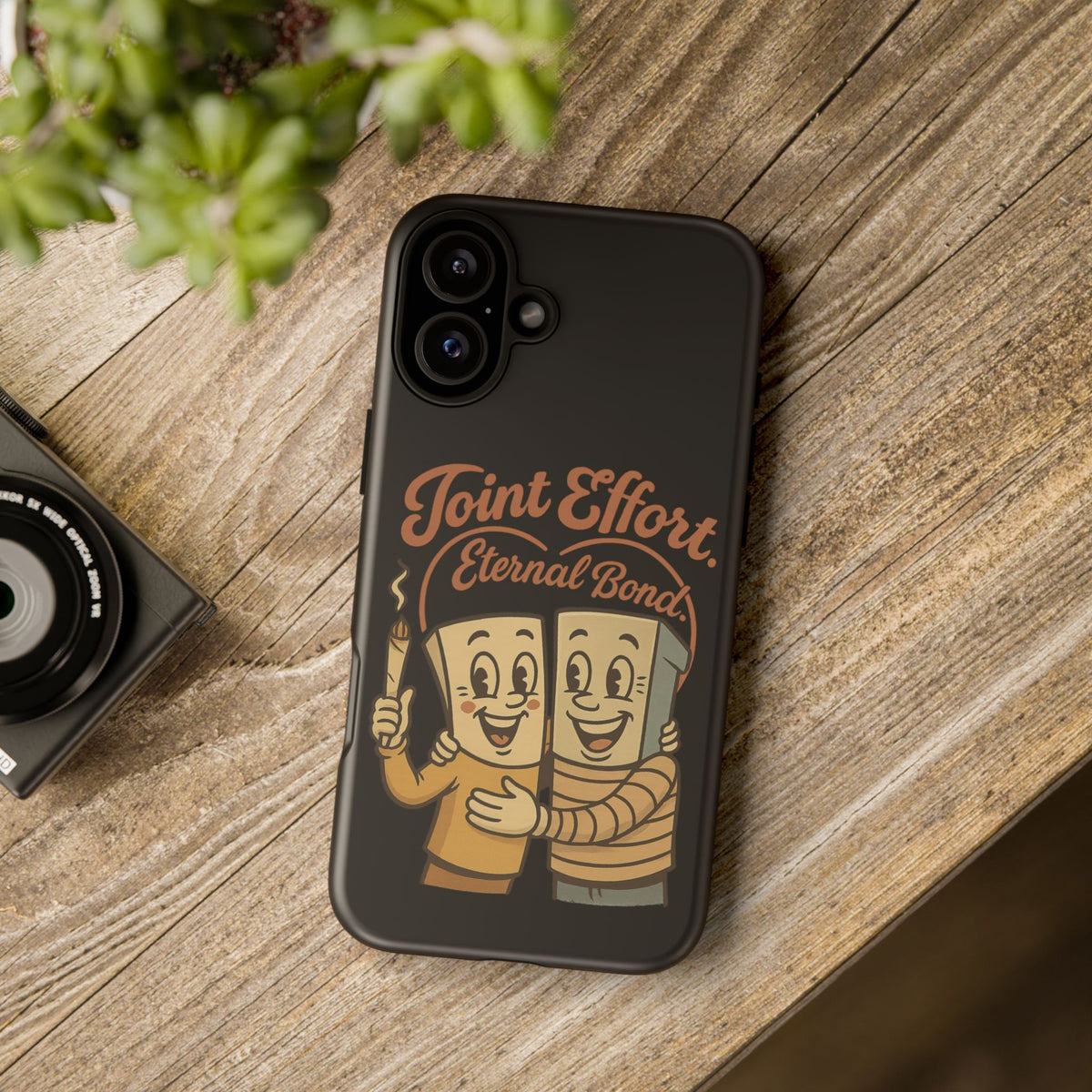 Phone Case — "Joint Effort Eternal Bond" Retro Cannabis Matchstick Design