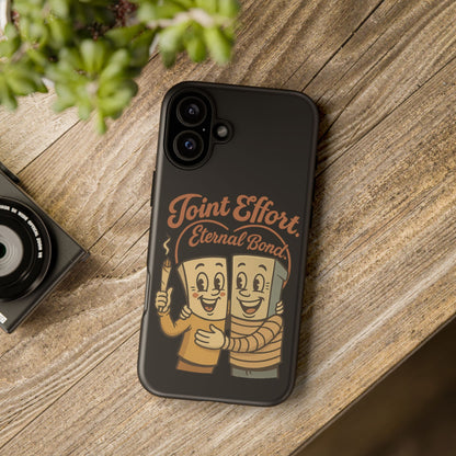 Phone Case — "Joint Effort Eternal Bond" Retro Cannabis Matchstick Design