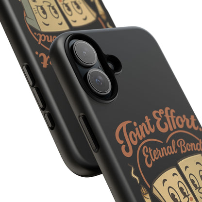 Phone Case — "Joint Effort Eternal Bond" Retro Cannabis Matchstick Design
