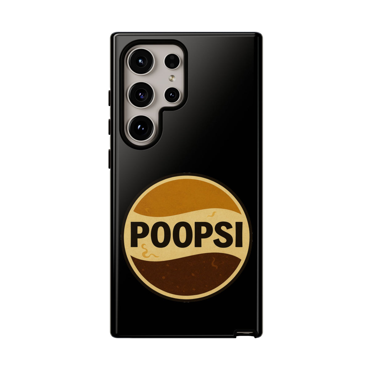 Poopsi Retro Logo Phone Case — Funny Vintage Soda-Inspired iPhone Cover