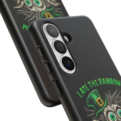 St. Patrick's Horror Phone Case — "I Ate the Rainbow, The Gold Screamed" Lucky Goblin Design