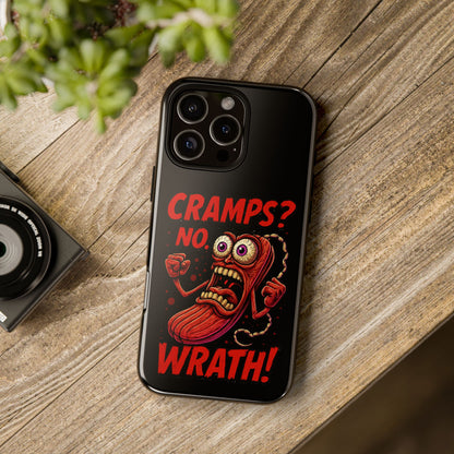 Phone Case — "Cramps? No, Wrath!" Retro Hot-Pepper Graphic
