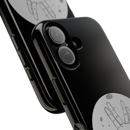 Spock Live Long Phone Case — Vulcan Salute Moon Graphic