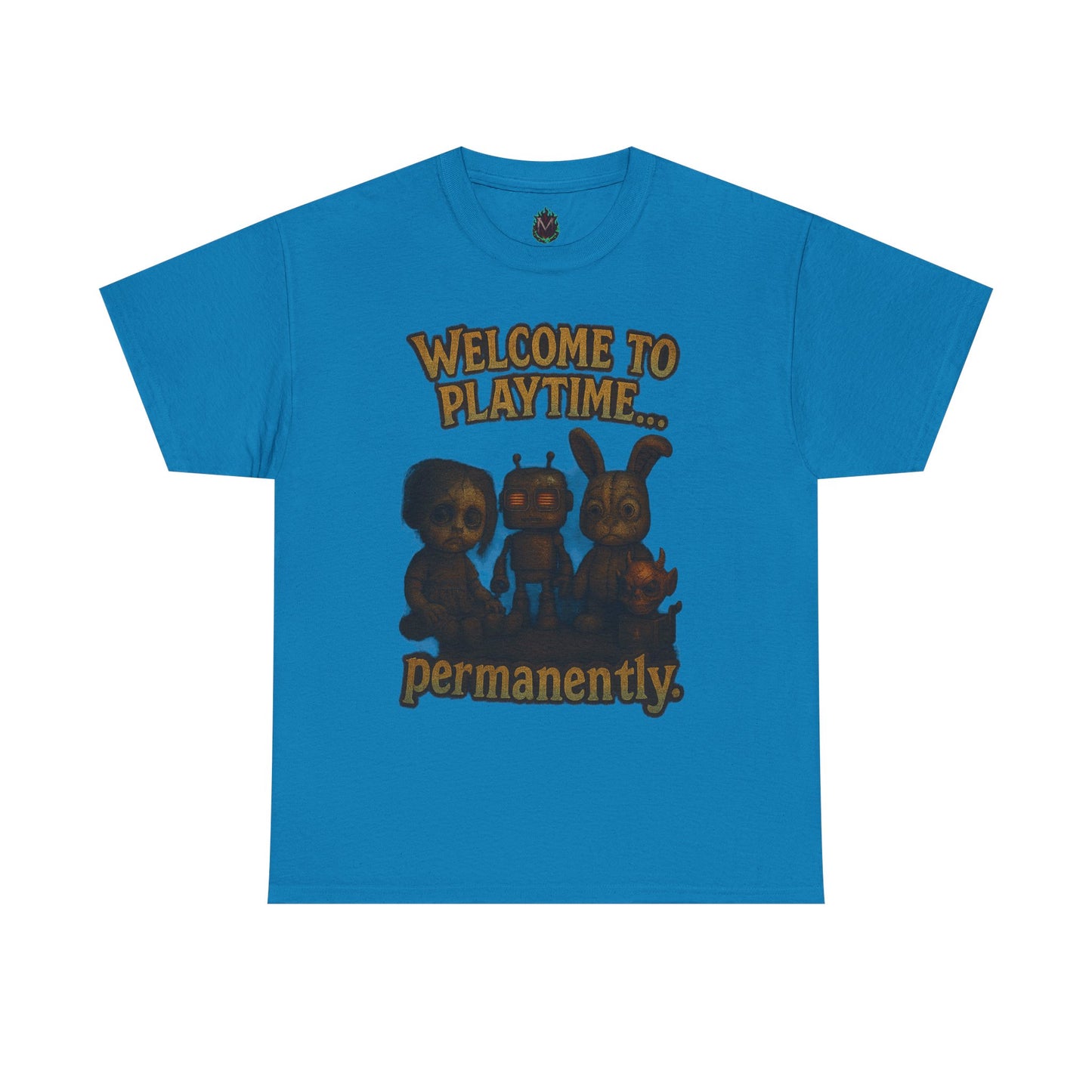 Welcome to Playtime Permanently T-Shirt | Creepy Animatronic Trio