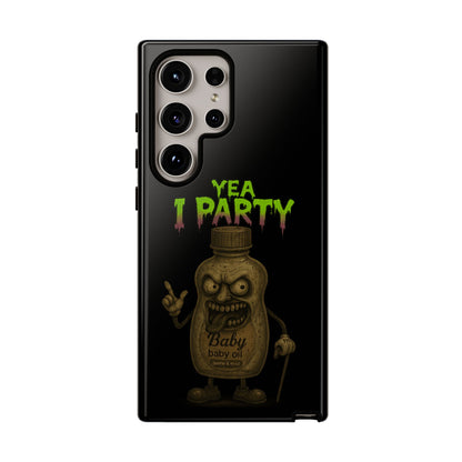 Phone Case — 'Yea I Party' Creepy Baby Bottle Graphic
